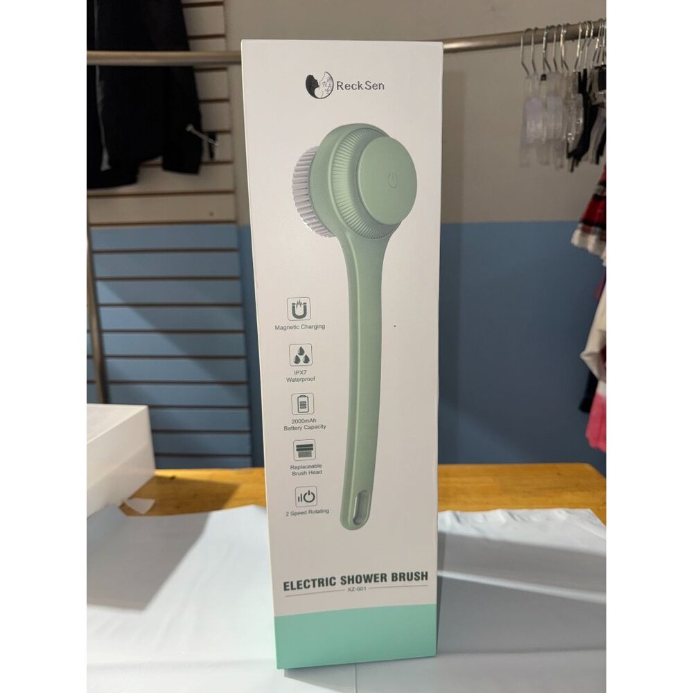 ReckSen Electric Shower Brush With Magnetic Charging & IPX7 Waterproof Design